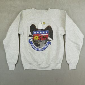 Vintage 90s Operation Desert Storm Sweatshirt Made In USA Eagle Shield